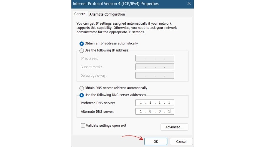 DNS change Windows PC Users