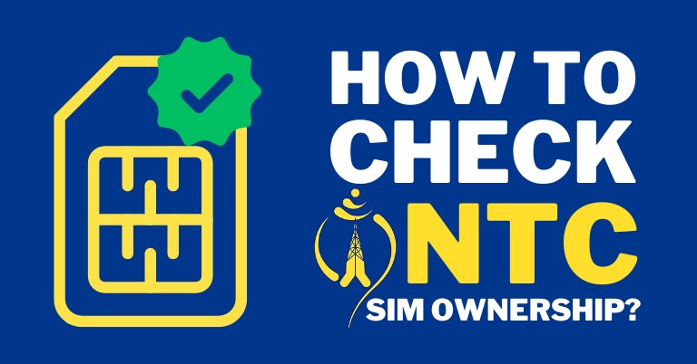 how to check ntc number owner name